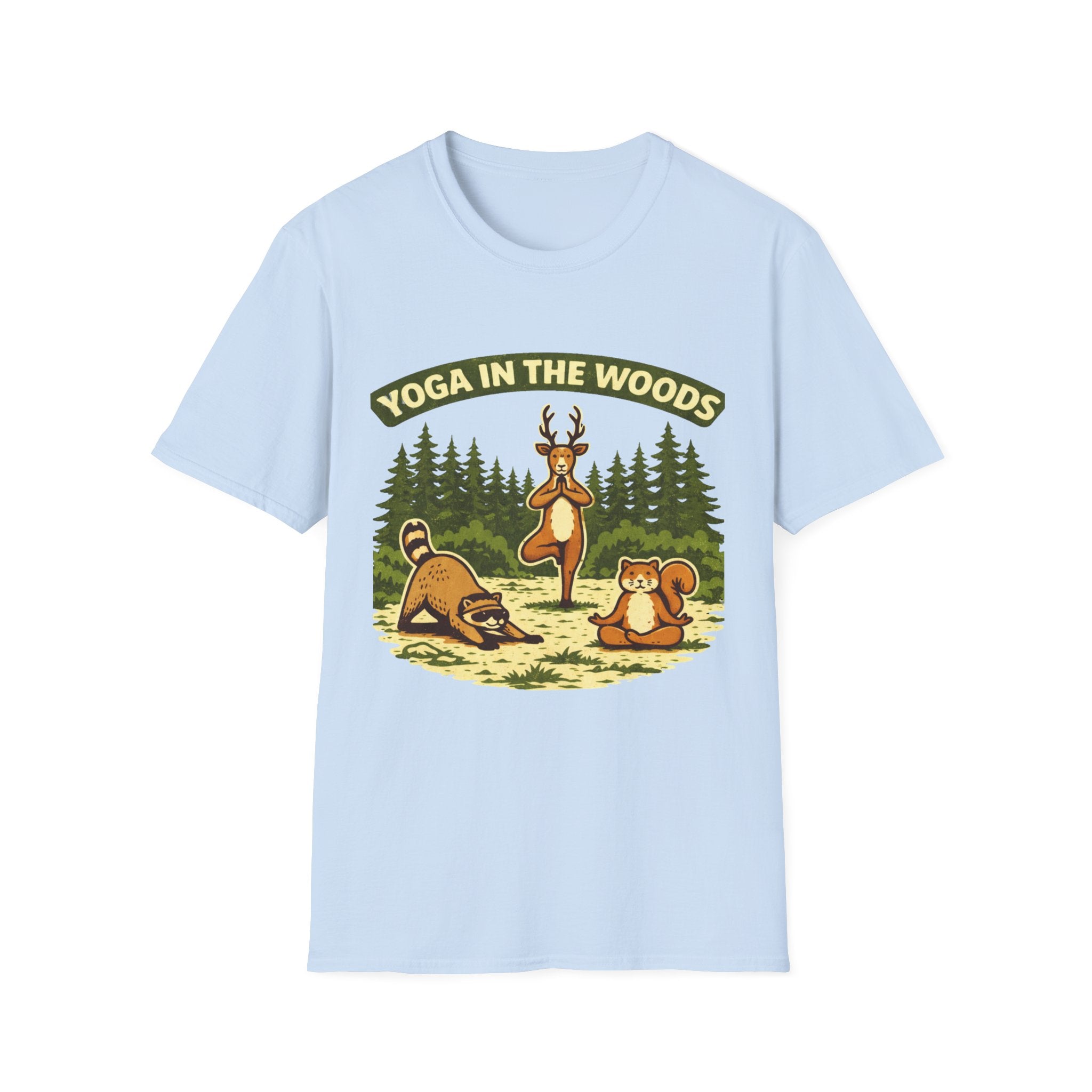 Yoga In The Woods - T-Shirt