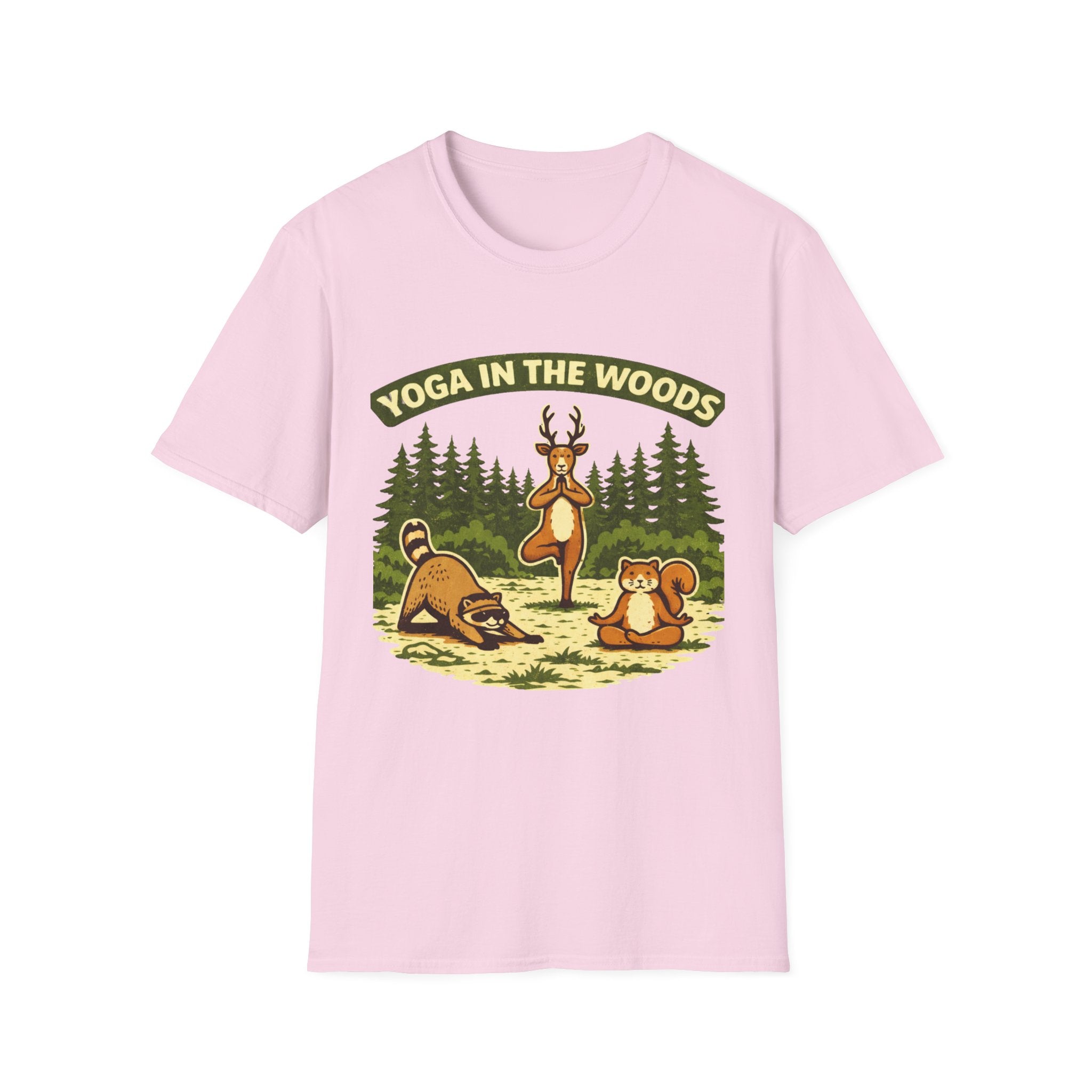 Yoga In The Woods - T-Shirt