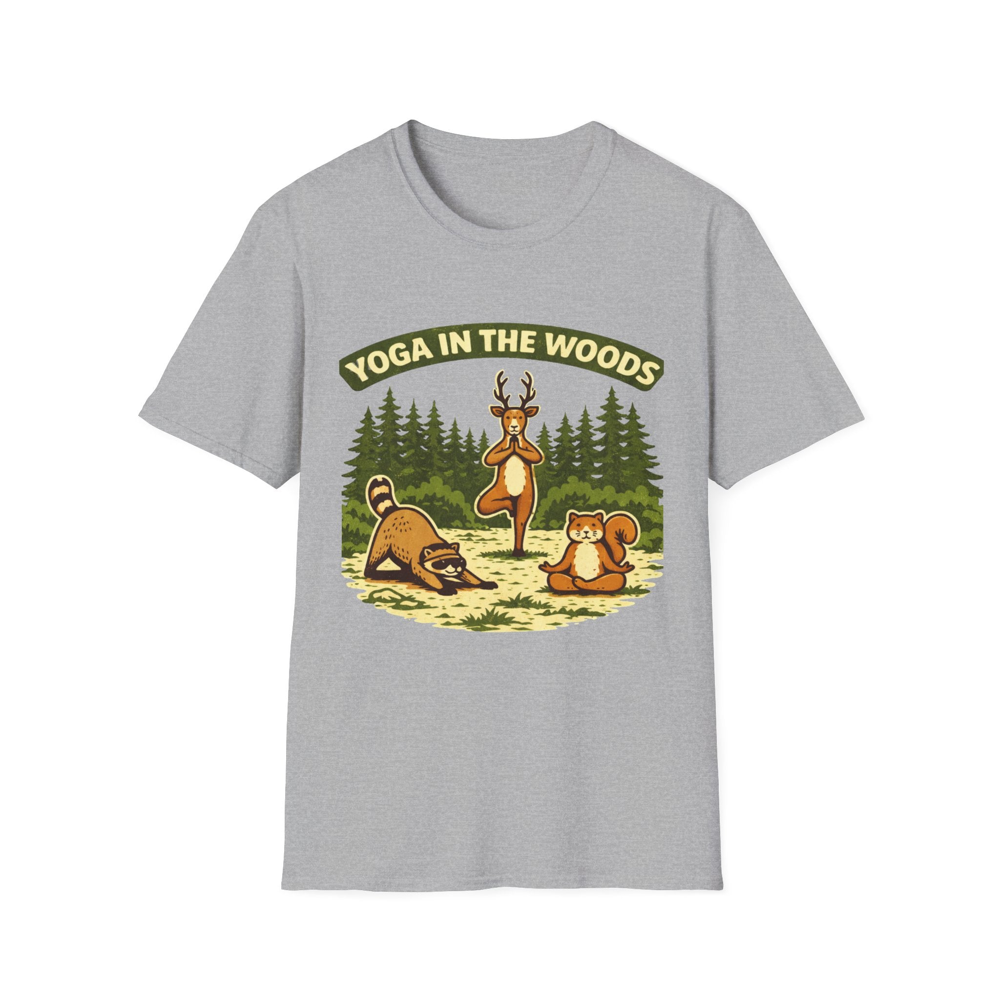 Yoga In The Woods - T-Shirt