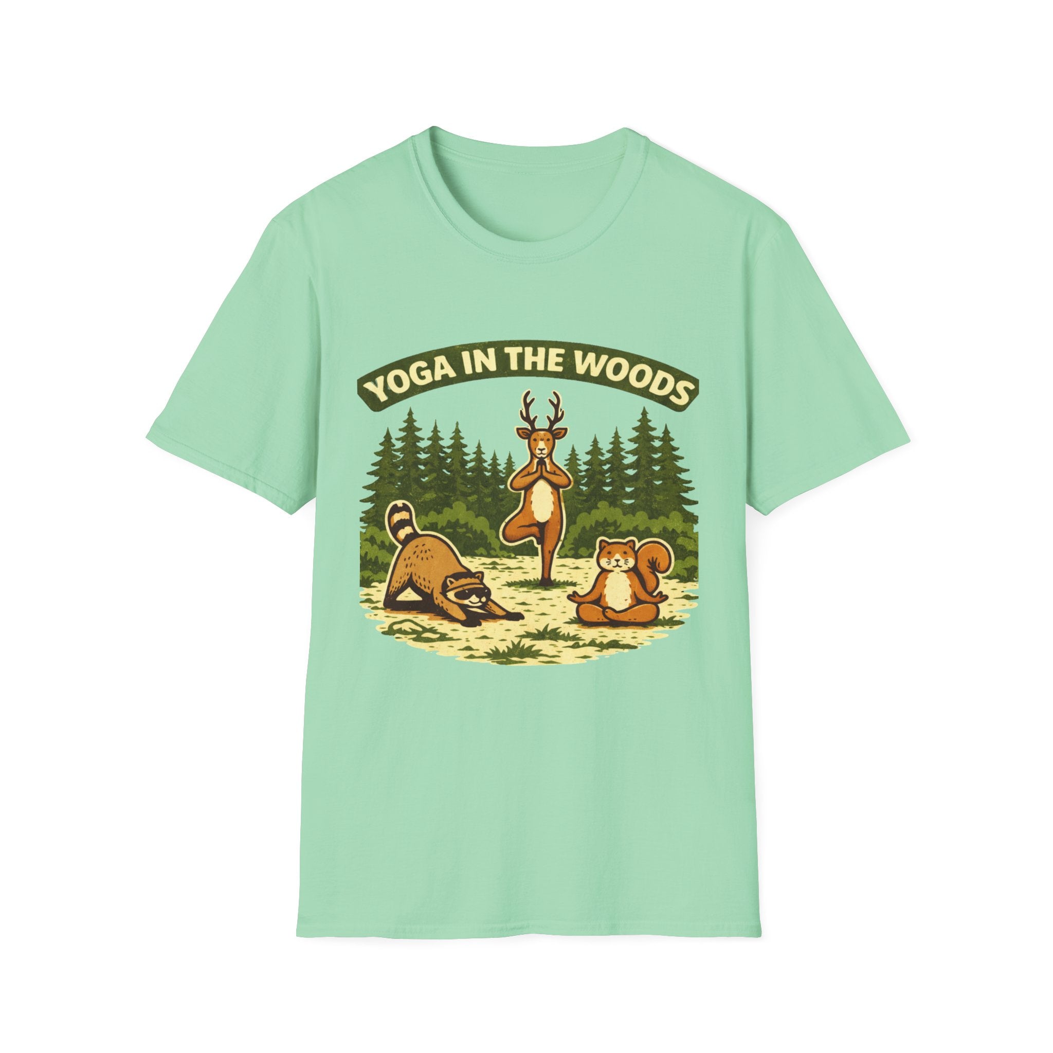 Yoga In The Woods - T-Shirt