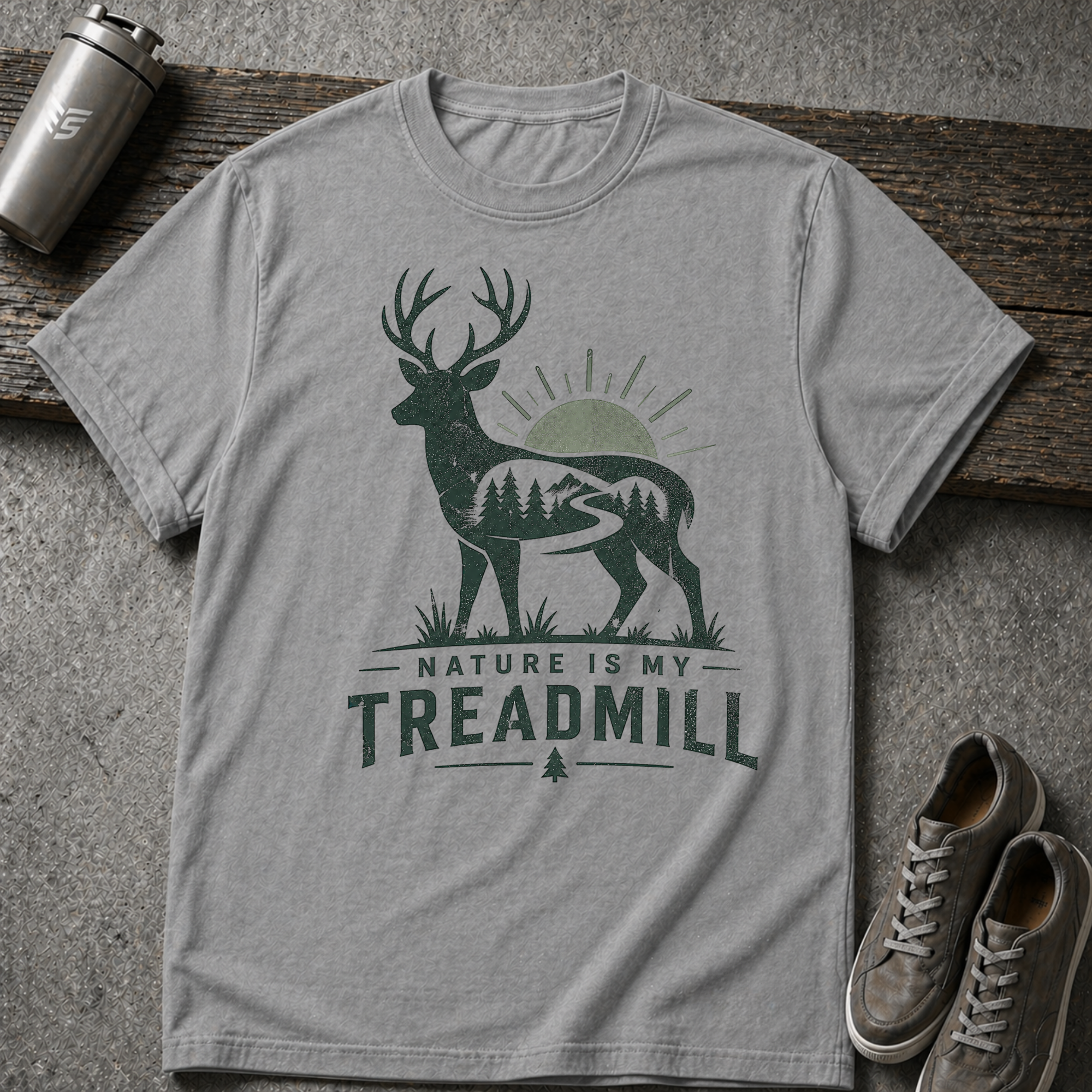 Nature Is My Treadmil - Tee