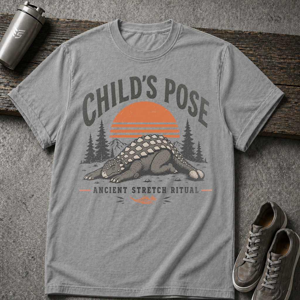 Dinosaur Childs Pose - Tee