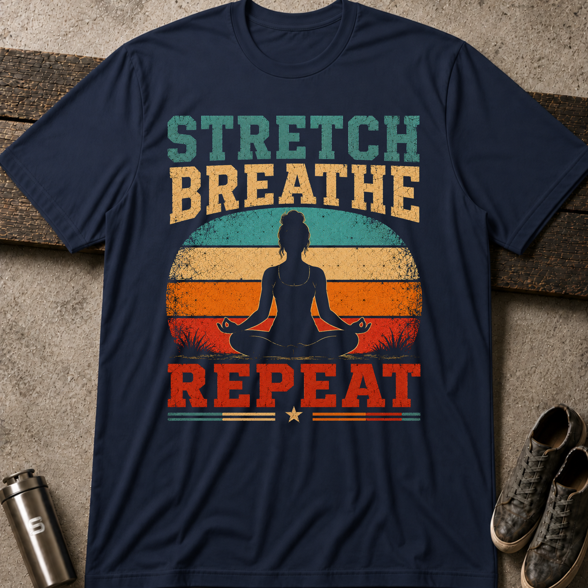 Stretch Breathe Repeat - Tee