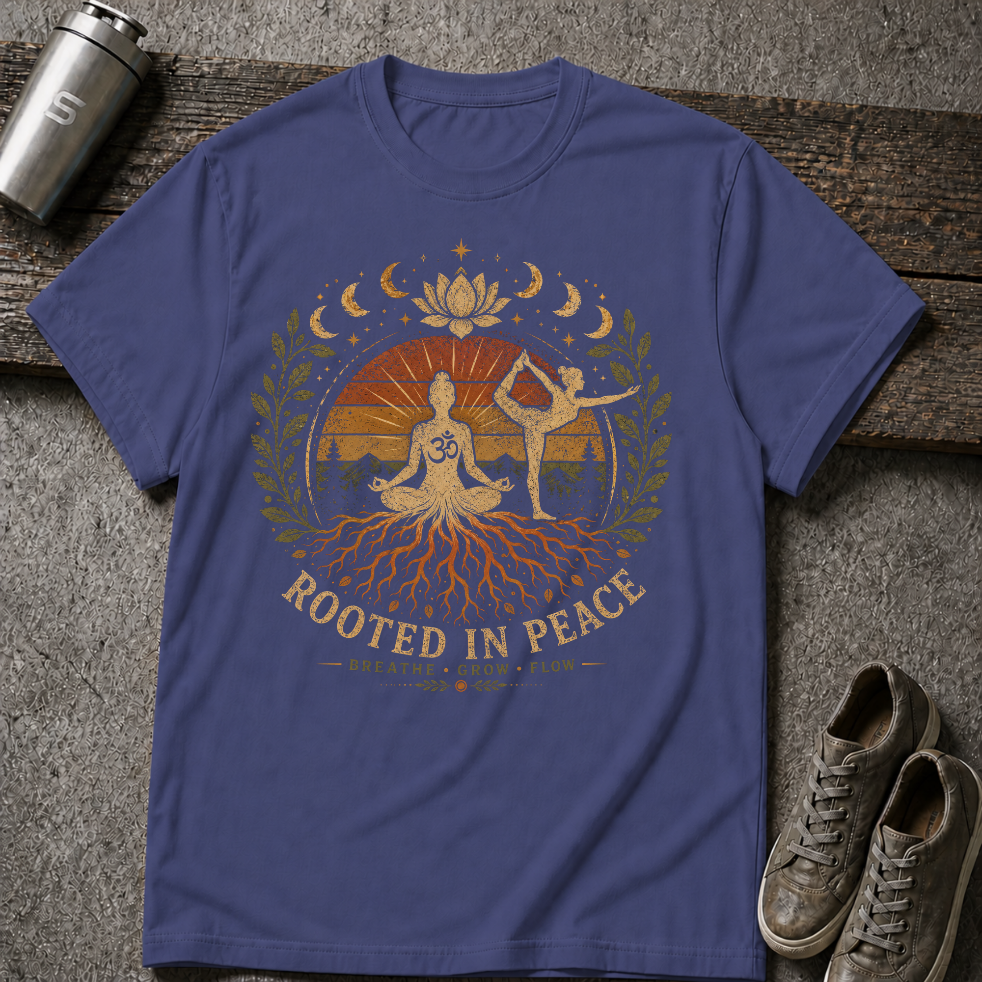 Rooted In Peace Yoga Tee