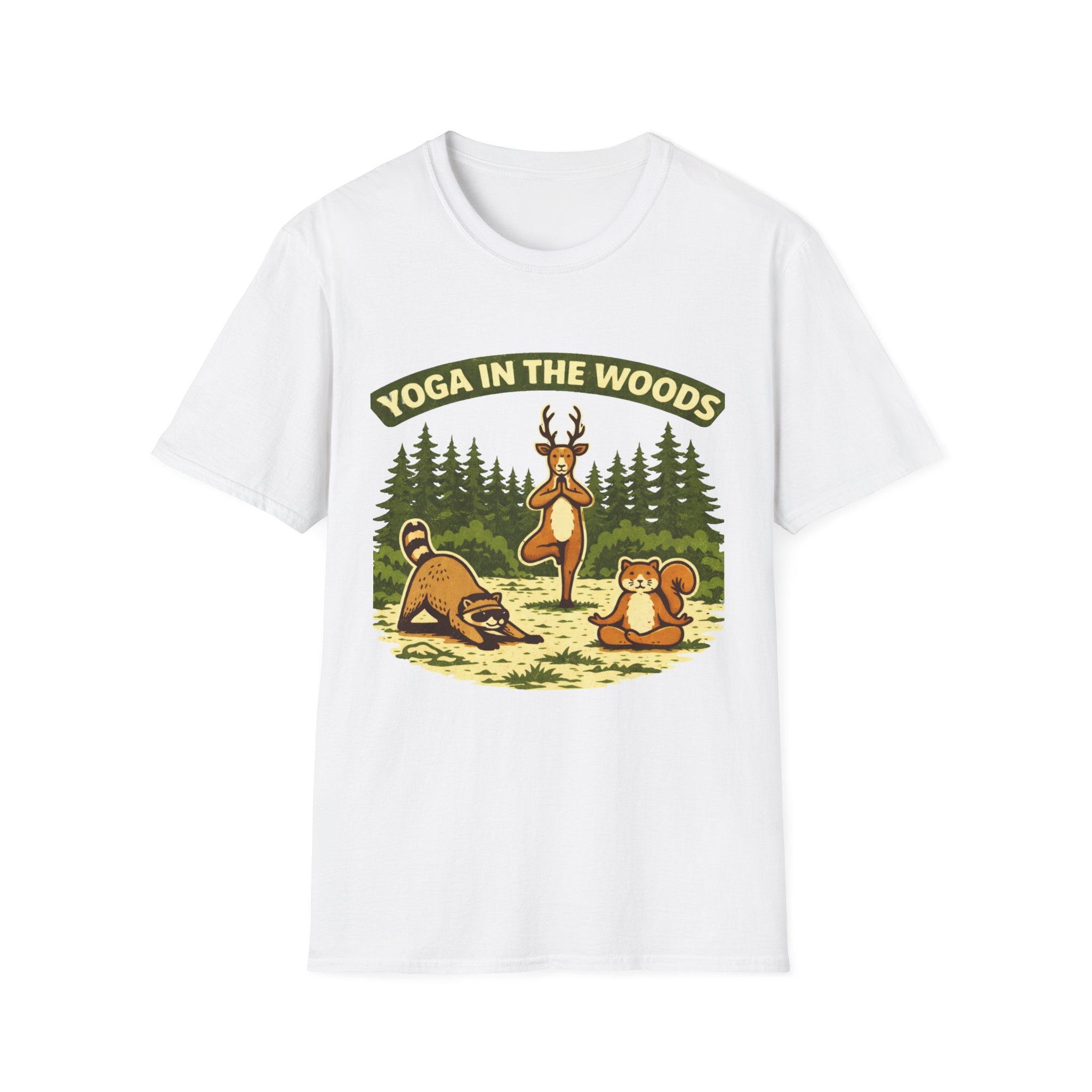 Yoga In The Woods - T-Shirt