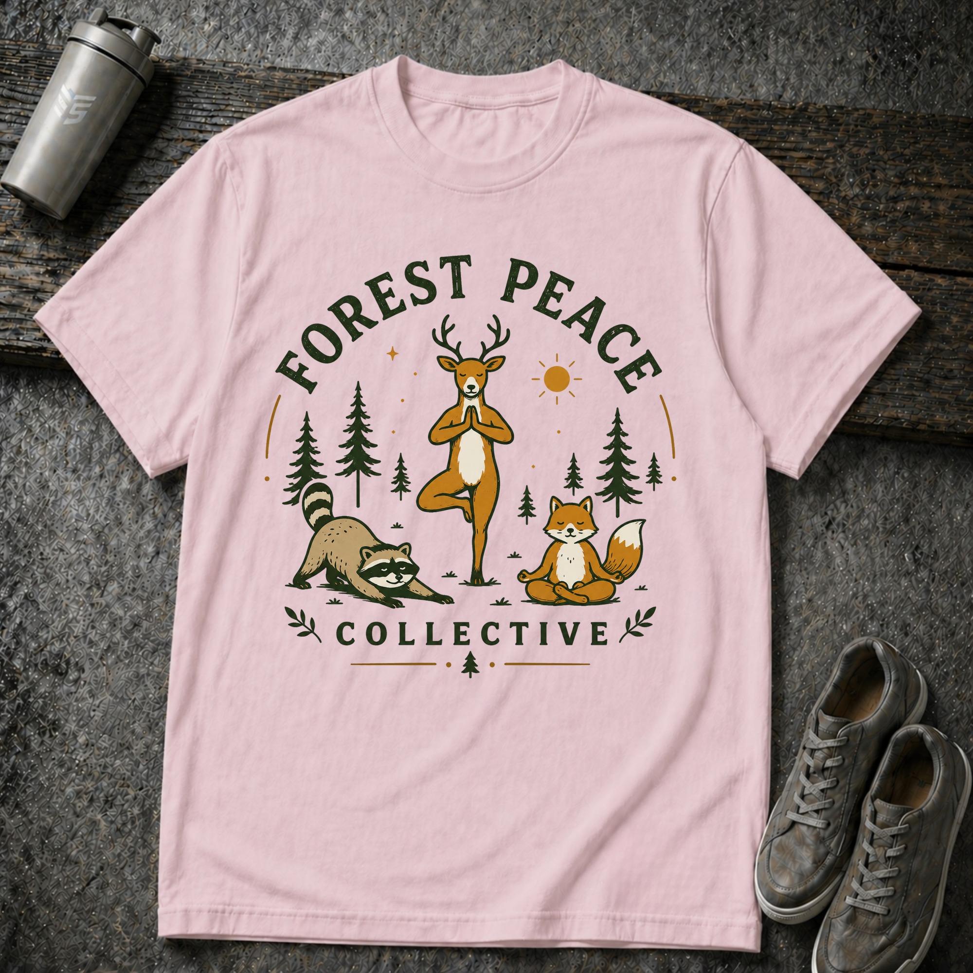 Yoga In The Woods - Tee