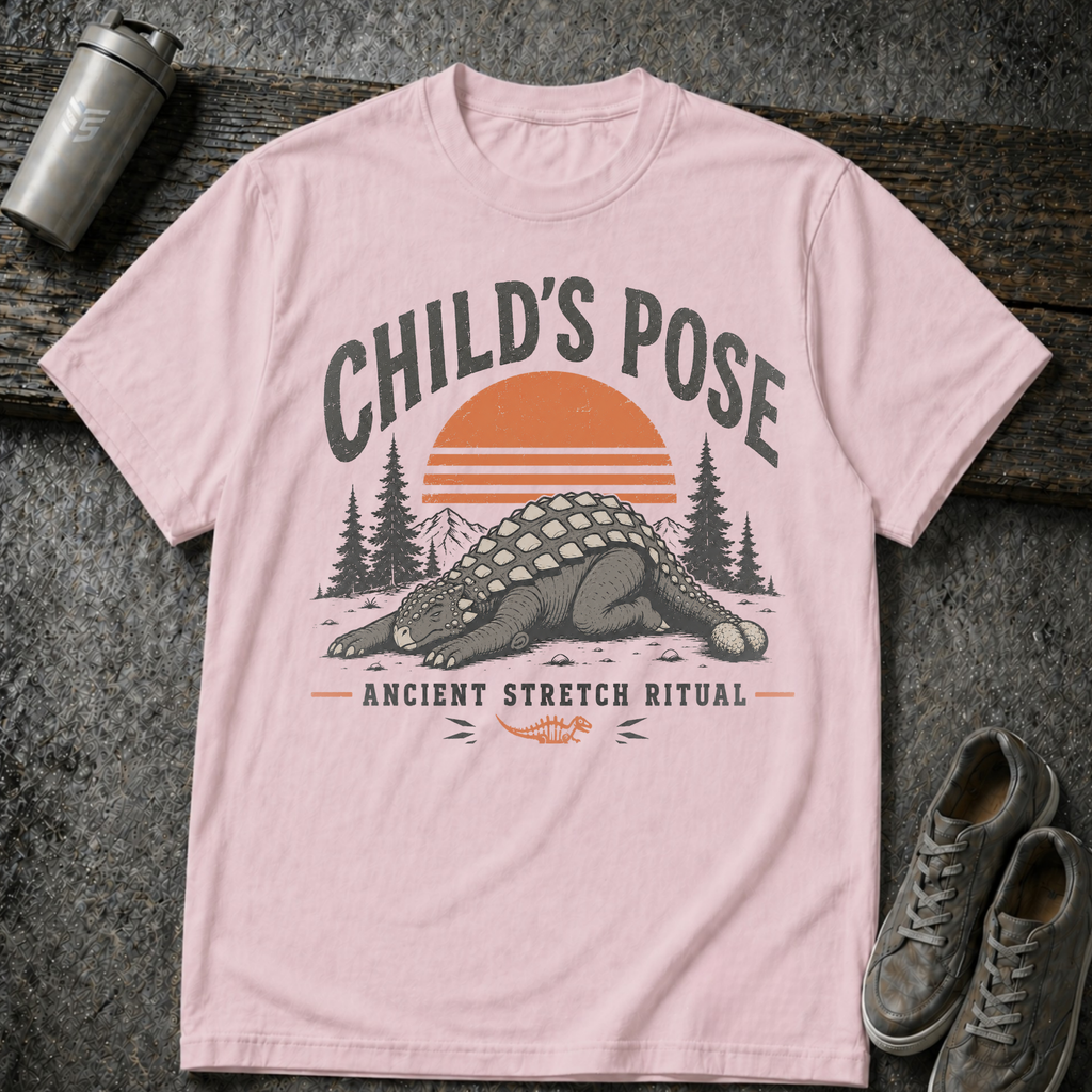 Dinosaur Childs Pose - Tee