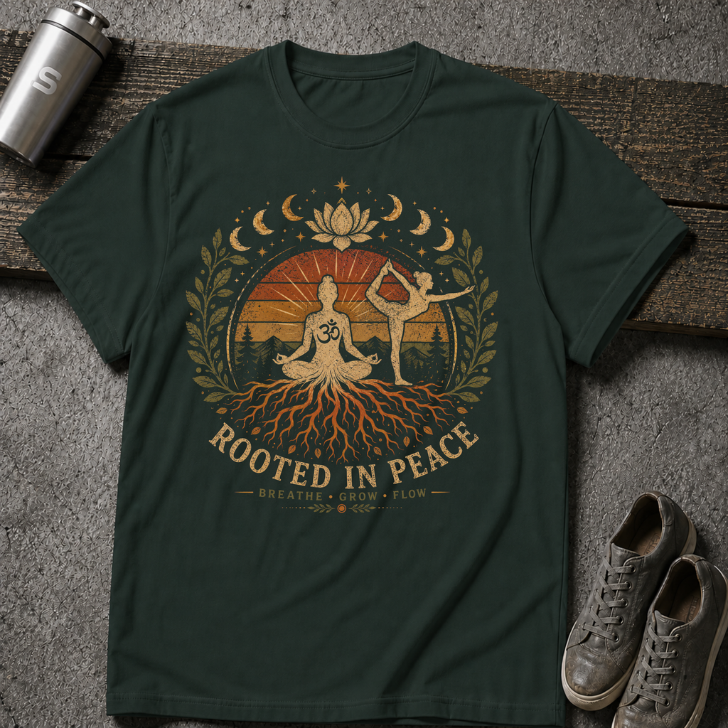 Rooted In Peace Yoga Tee