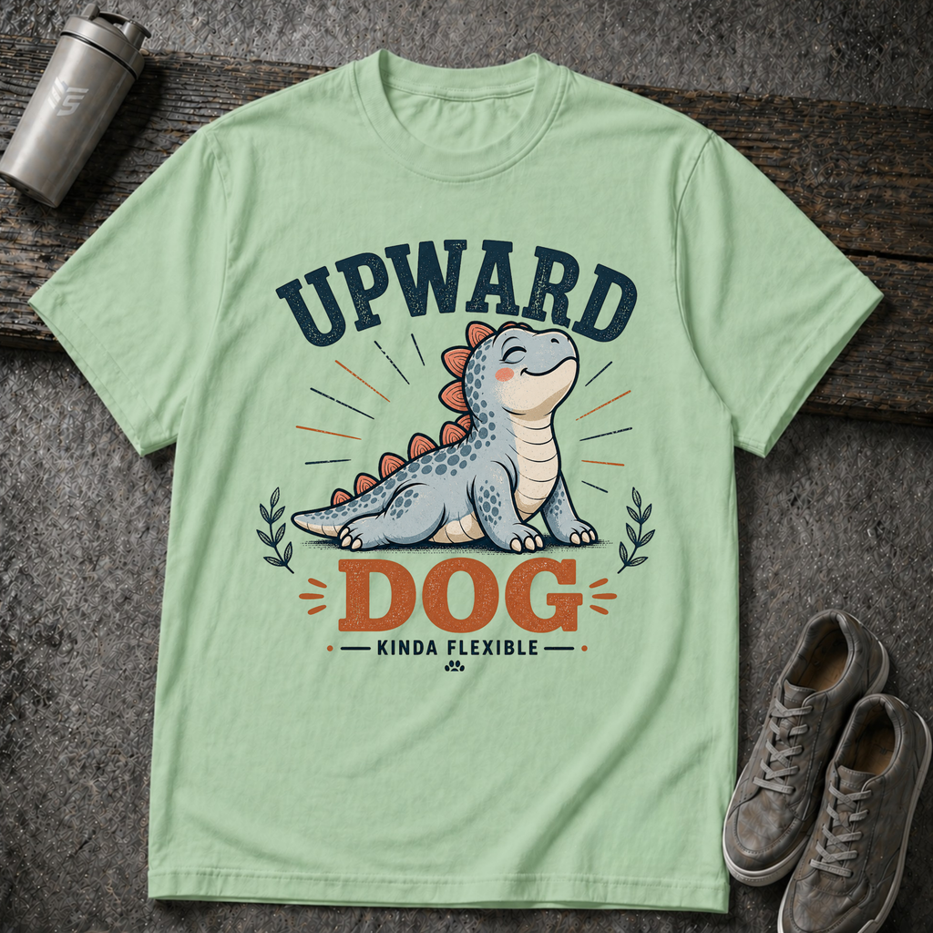 Upward Dog Dino - Tee