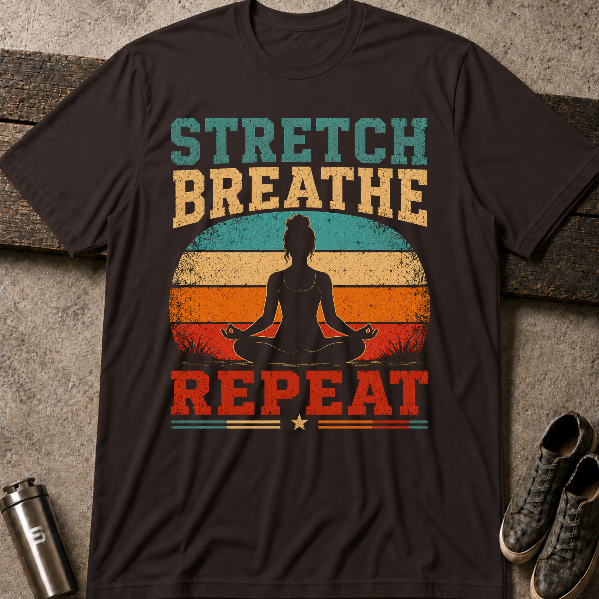 Stretch Breathe Repeat - Tee