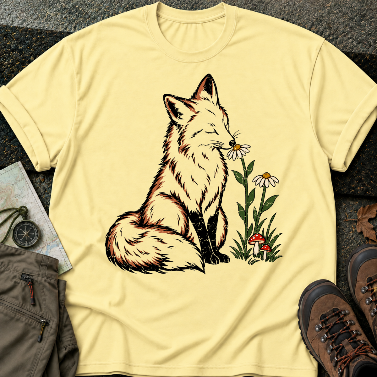 Fox & Flowers - Tee