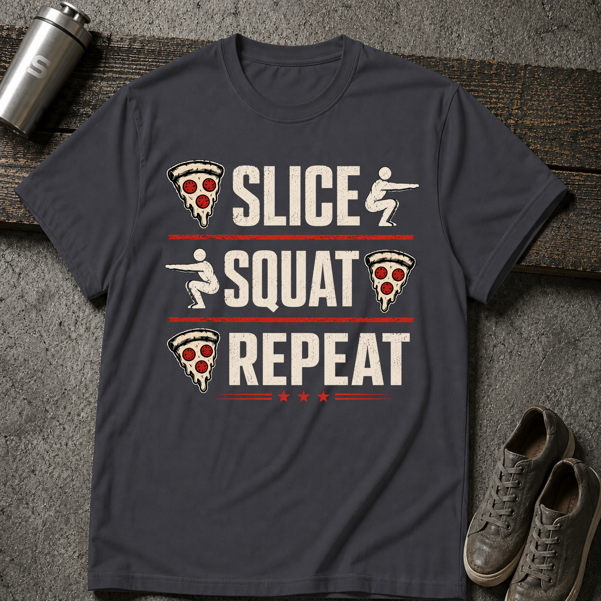 Slice & Squat - Tee