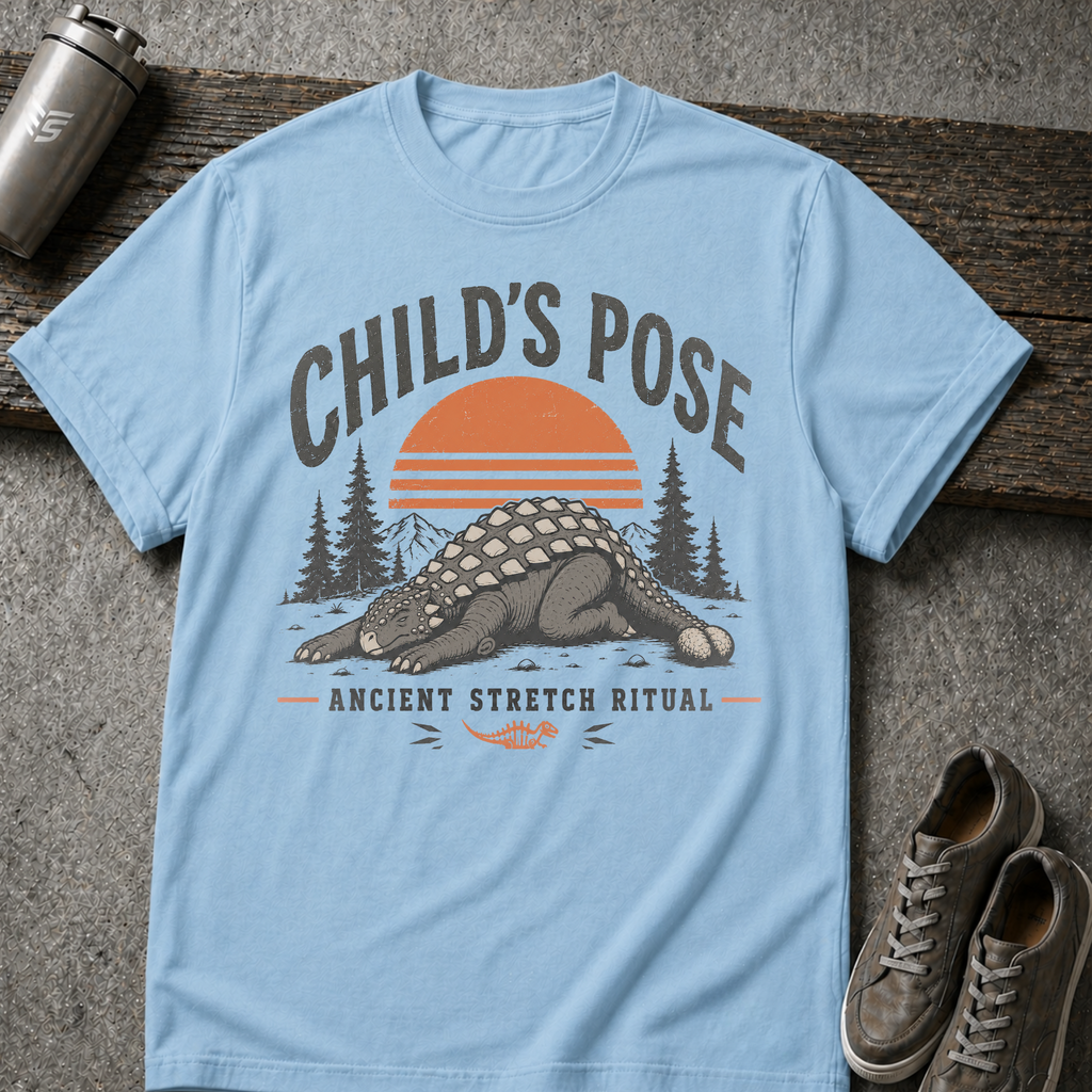Dinosaur Childs Pose - Tee