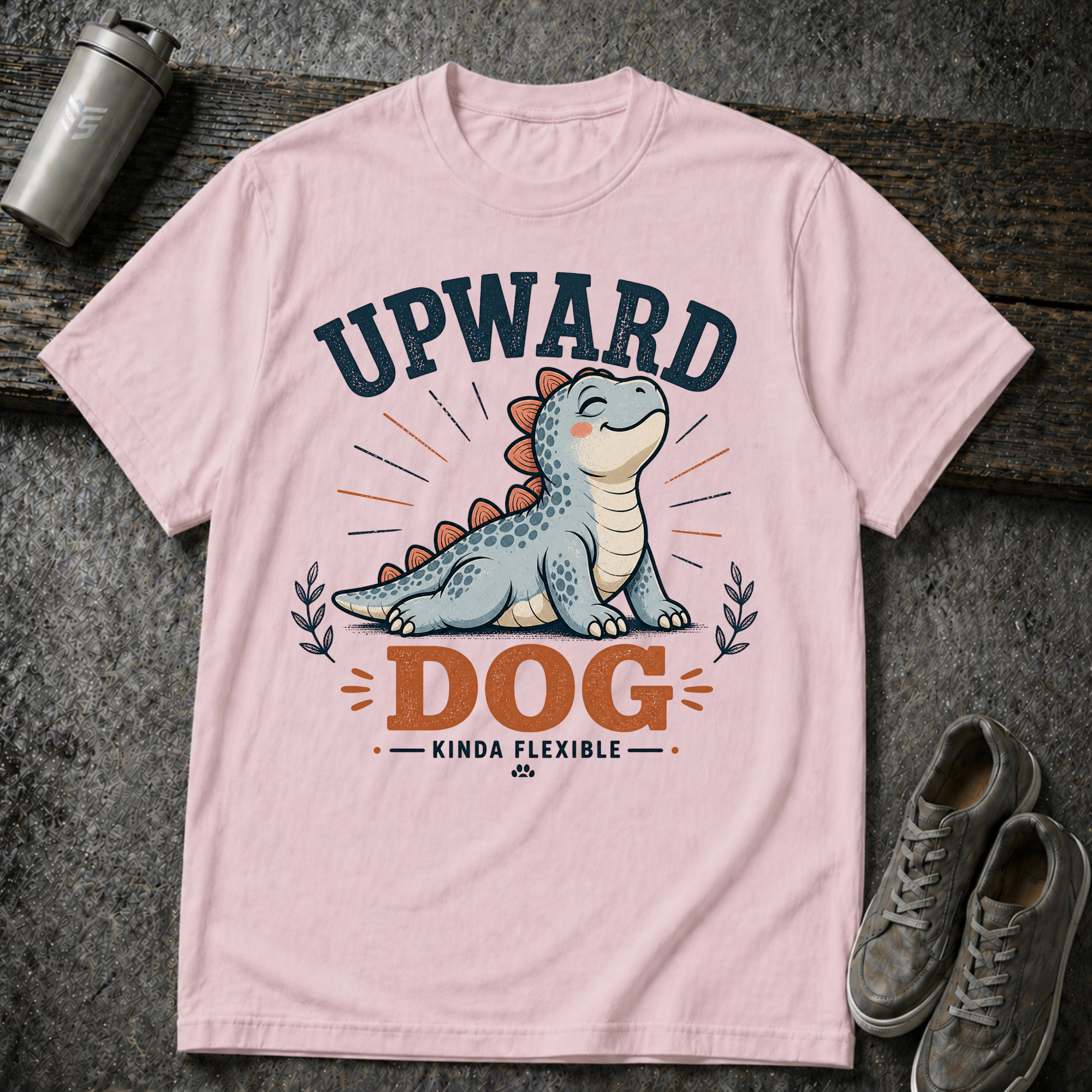 Upward Dog Dino - Tee