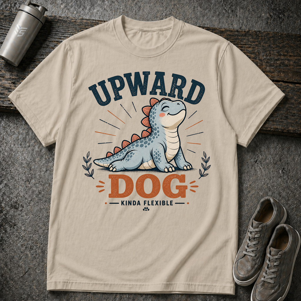 Upward Dog Dino - Tee