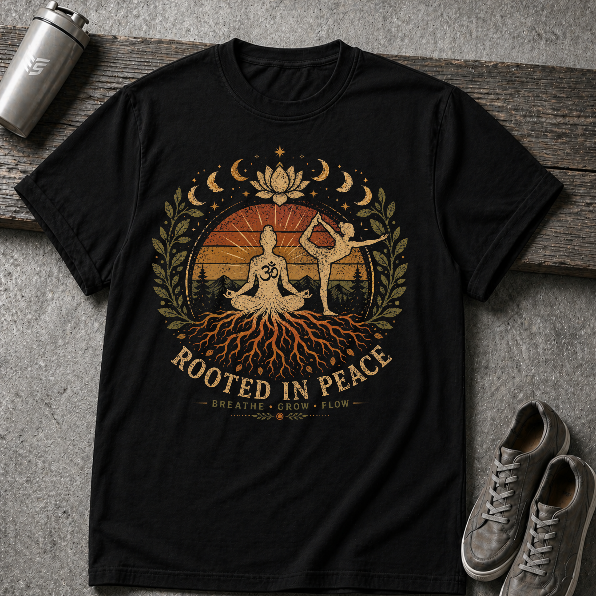 Rooted In Peace Yoga Tee